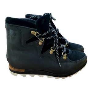 Sorel Black Lace Up Boots